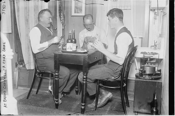 men playing cards